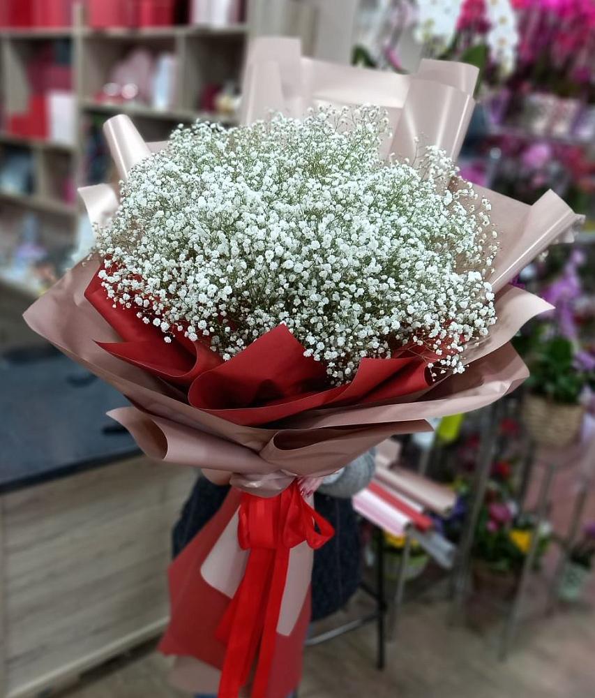 Букет Белые хлопья в Новом Костеке Букет цветов из: Гипсофила в Новом Костеке