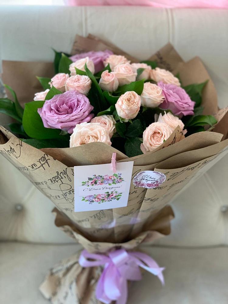 Букет розовая сирень в Новом Костеке Букет цветов из: Розы в Новом Костеке