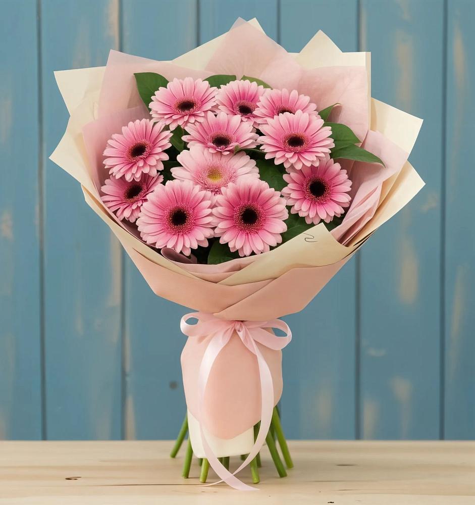 Букет пурпурно-розовый в Новом Костеке Букет цветов из: Герберы в Новом Костеке