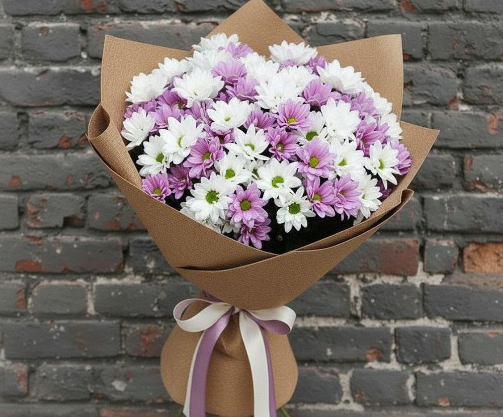 Букет грани совершенства в Новом Костеке Букет цветов из: Хризантемы в Новом Костеке